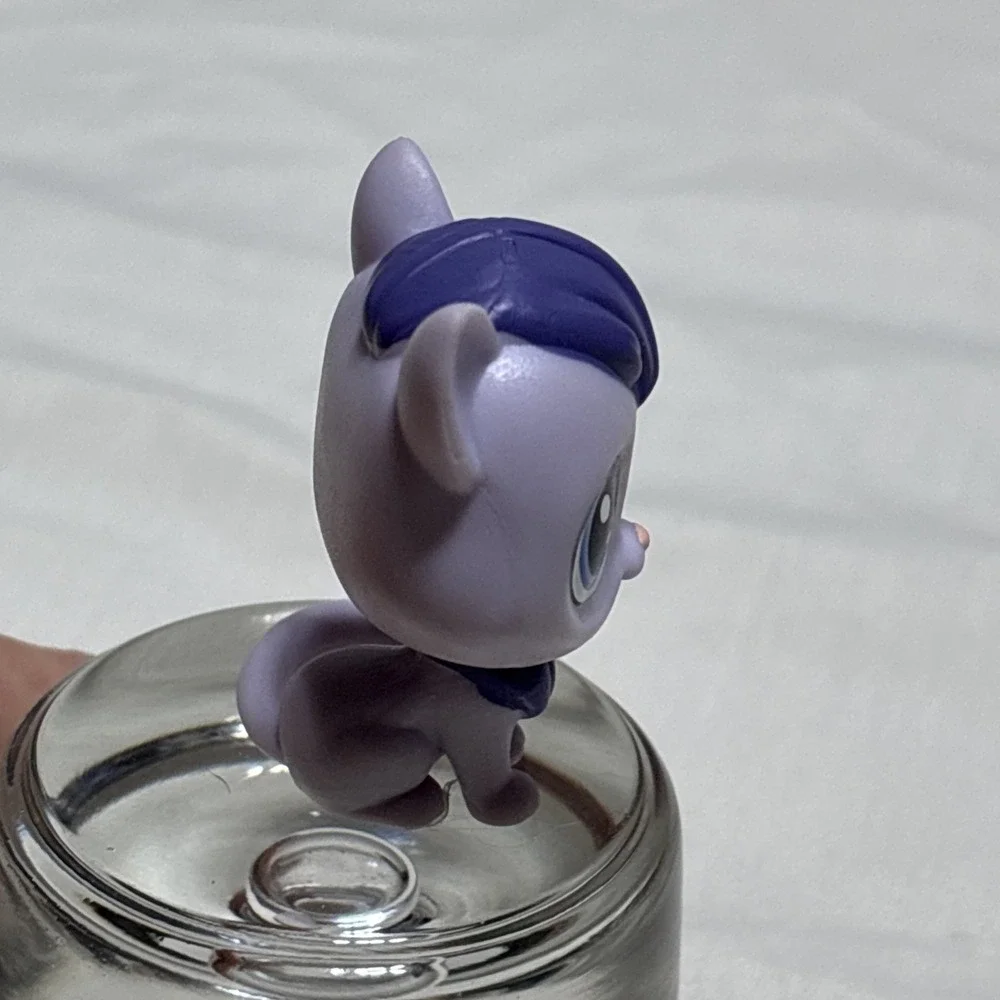 Littlest Pet Shop‎ LPS #2-76 Dane Catso Cat Purple Kitty Blue Eyes